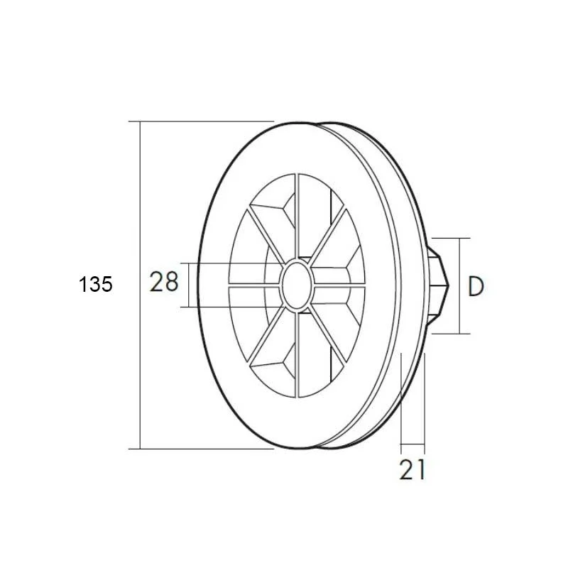 Compra Disco PVC 140 para Persiana con Rodamiento Eje 40 Cinta 20