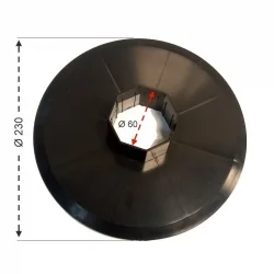 Disco de Contención Persianas Eje Ø 60mm - 23cm