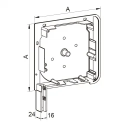 Juego de testeros persianas cajón PVC 185mm