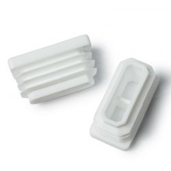 JUEGO DE TAPONES COLOR BLANCO RECTANGULAR 40X20