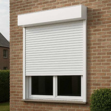 Persiana con Cajón Exterior sin Obra de Aluminio a Medida