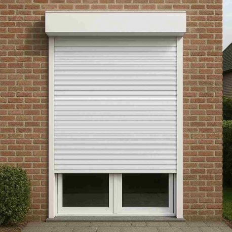 Persiana con Cajón Exterior sin Obra de Aluminio a Medida
