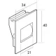 Pasacintas Pasacintas cajón aluminio cinta 18 mm