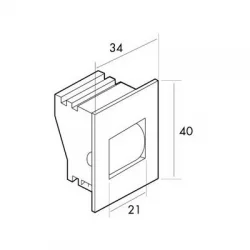 Pasacintas Persianas Cajón PVC Cinta 20mm