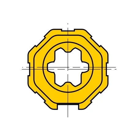 Adaptador Eje Octogonal 40mm