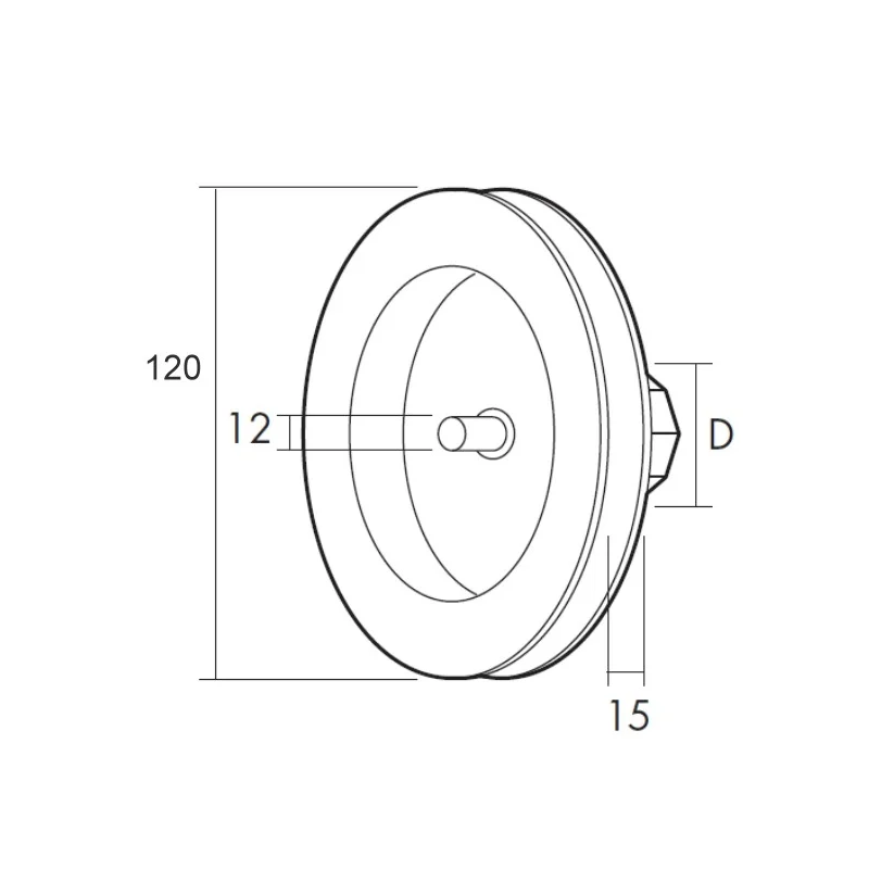 Compra Disco PVC 120 para Persiana con Espiga Eje 40 Cinta 18