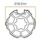 ADAPTADOR EJE OJIVA 70mm