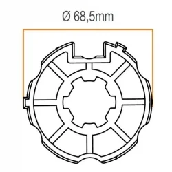 ADAPTADOR EJE OJIVA 70mm