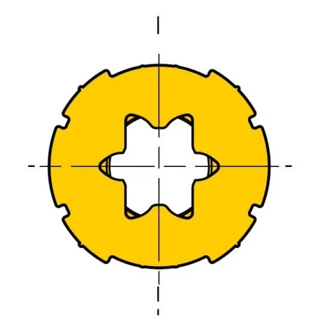 Adaptador Motor TTGO octogonal 60mm