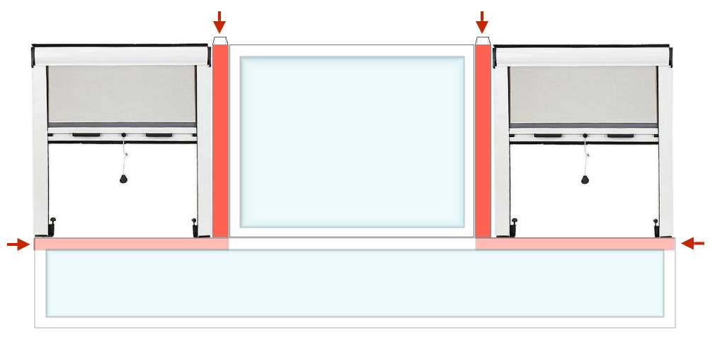 Rectangular 40x20 para dividir Mosquiteras