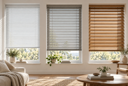 Qué persiana veneciana elegir: aluminio, madera y ancho de lama
